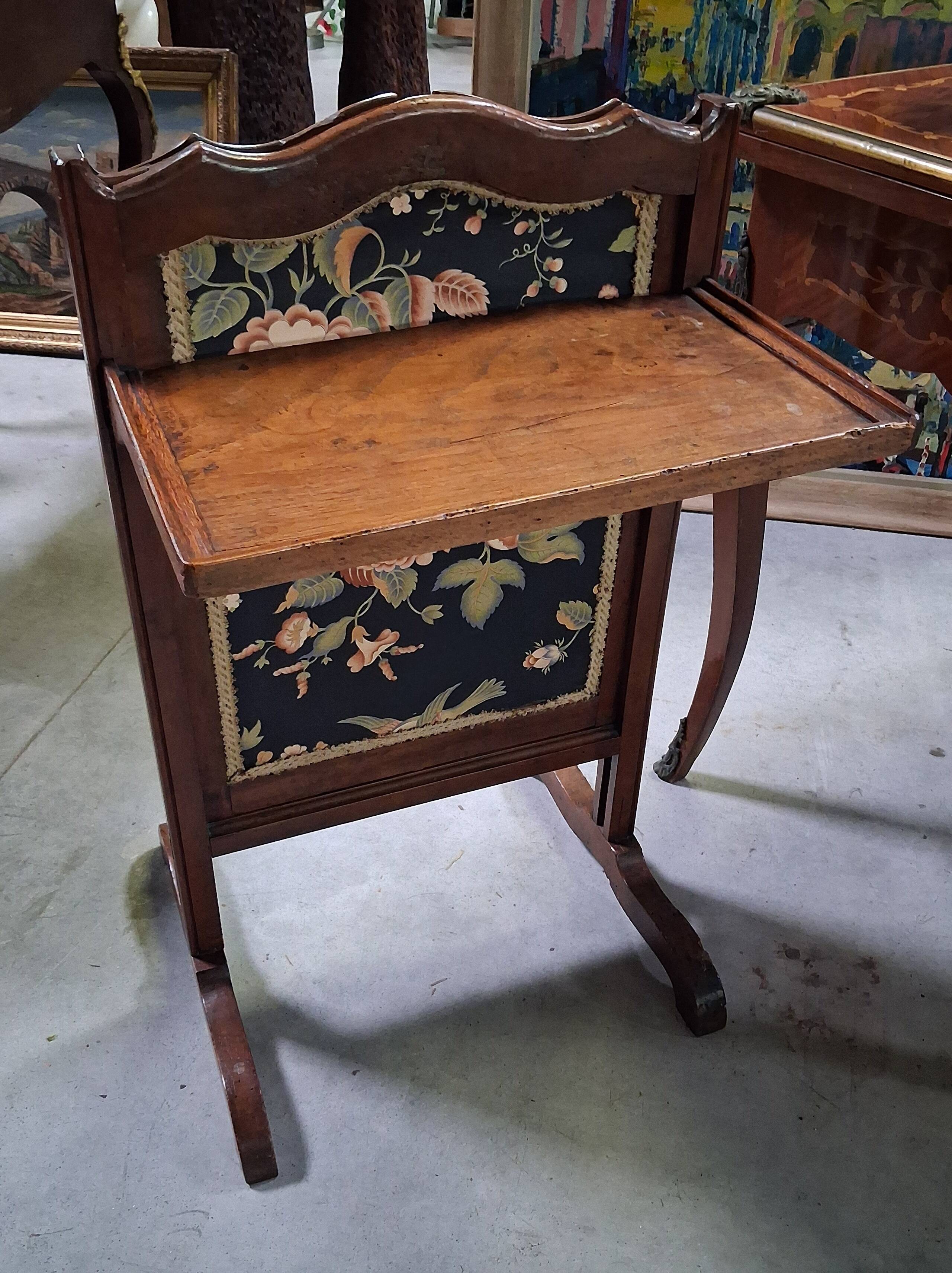 Napoleon III fireplace screen with a discreet shelf – 19th century
