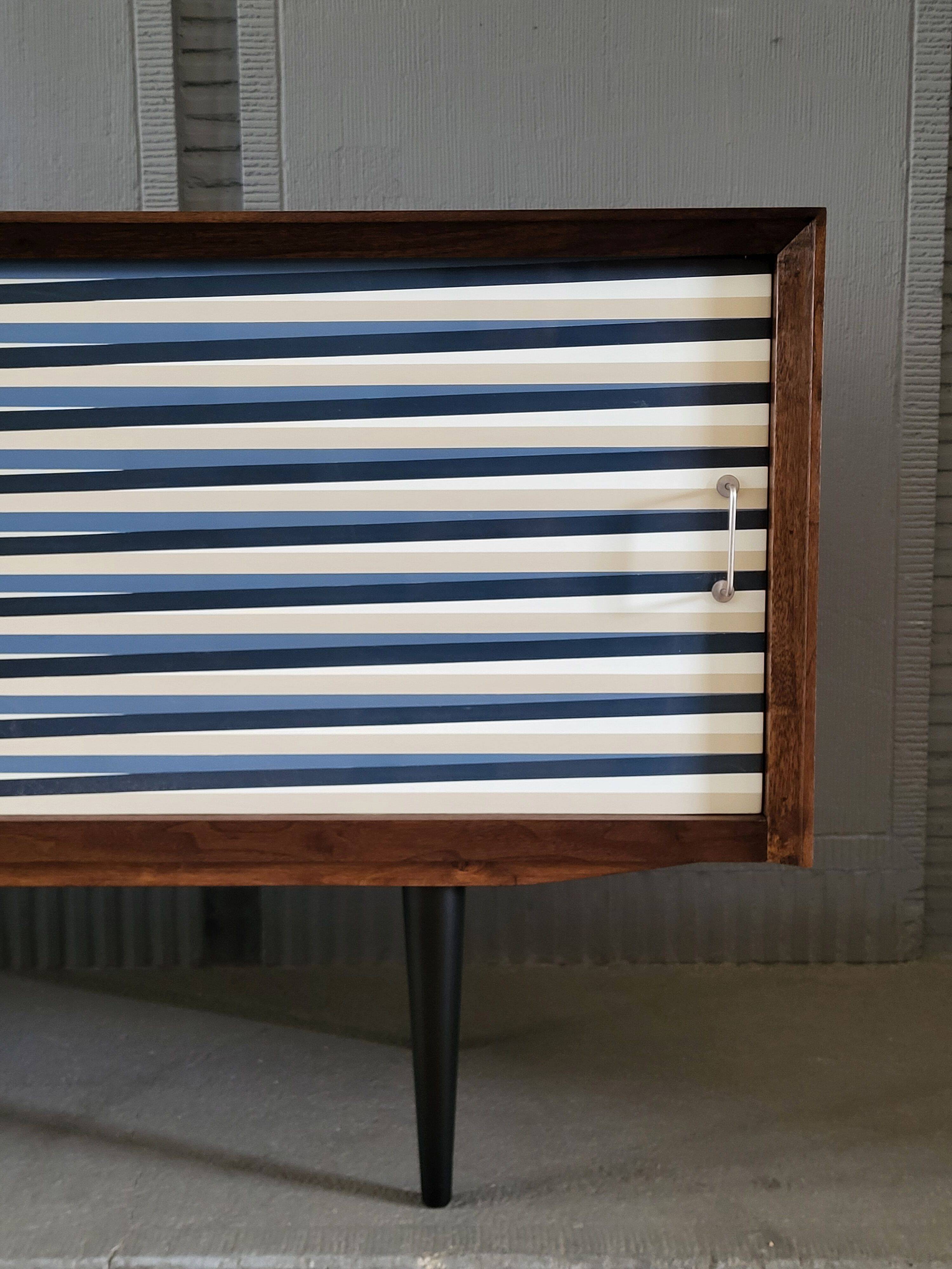 Vintage walnut wooden sideboard, 1960s, colour