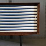 Vintage walnut wooden sideboard, 1960s, colour