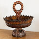 Coupe à fruits en bois sculpté