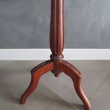 Old hot water bottle table, marble top