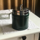 Ice bucket 1970 green leather