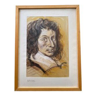 Pascal represented by Jacques Pecnard framed under glass