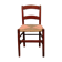 Chaise enfants vintage en bois et paille