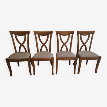 Solid oak chairs lot of 4