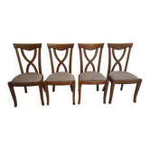 Chaises en chêne massif lot de 4