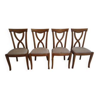 Solid oak chairs lot of 4