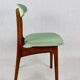 Chaises de salle à manger vert clair de Rajmund Halas, années 1970, ensemble de 2