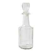 Vintage Italian Clear Glass Decanter / Marked “O.R. brevettato”