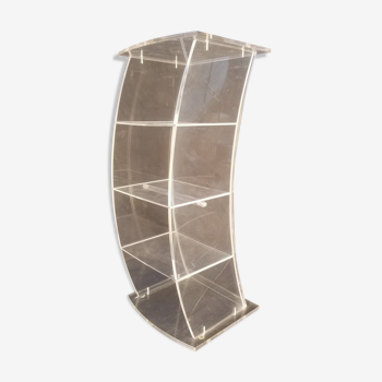 Plexiglas CD storage column - Vintage design 80s