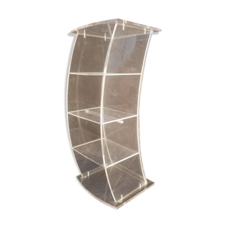 Plexiglas CD storage column - Vintage design 80s