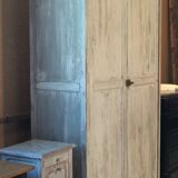White patinated wardrobe