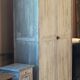 White patinated wardrobe