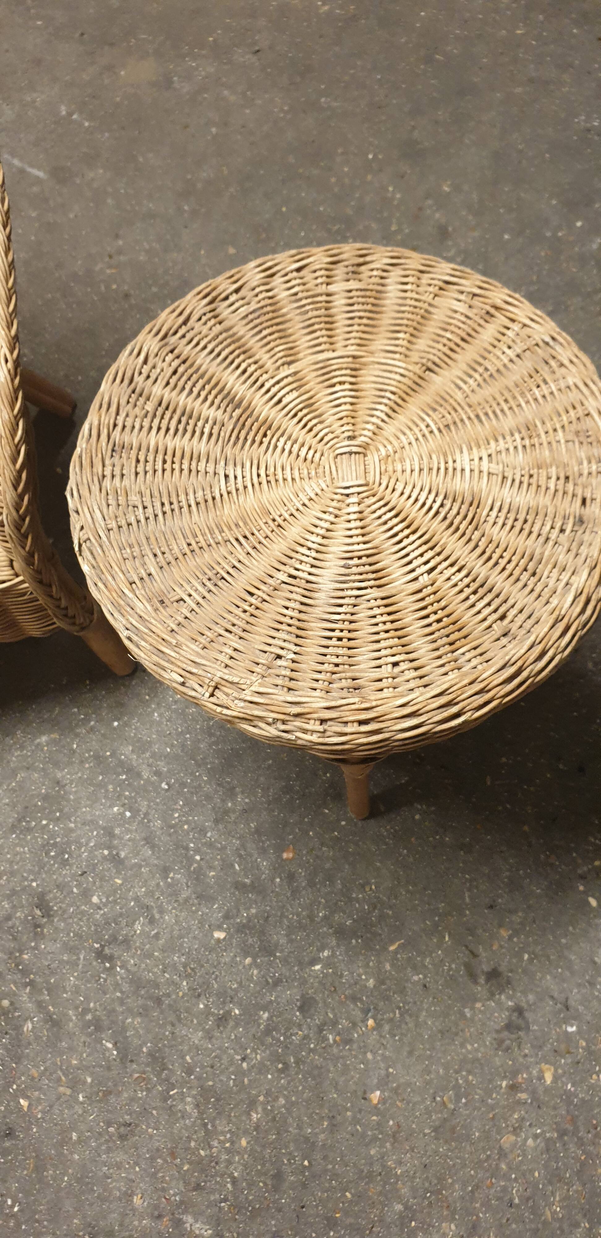 Children's rattan lounge