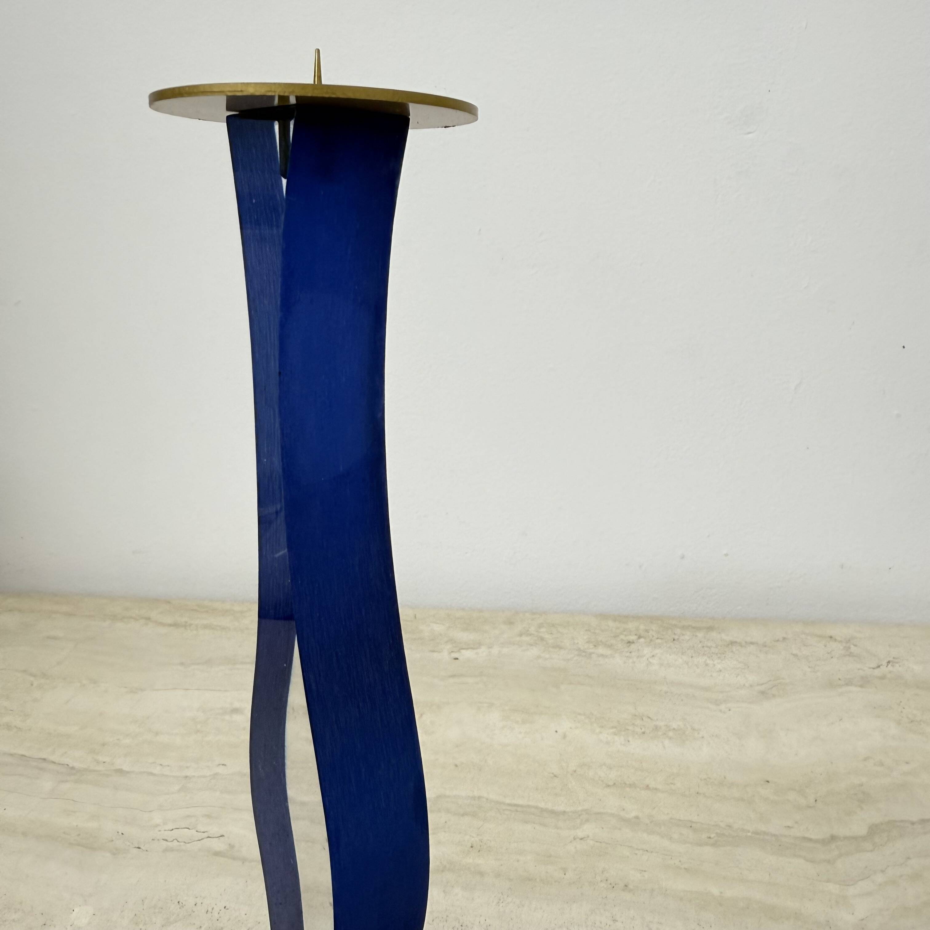 Lucite Cec Lepage style lucite candle stick , 1980s