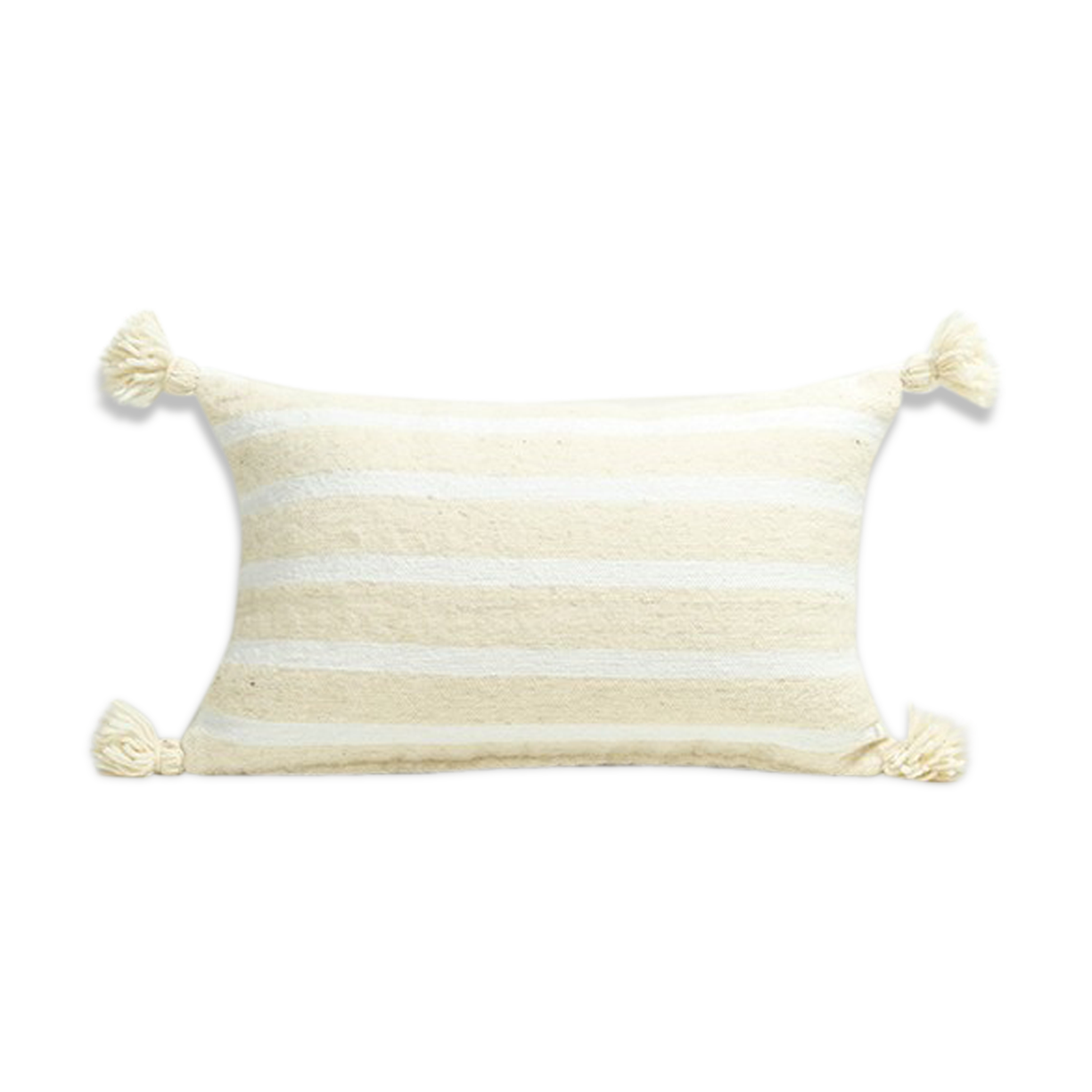 Coussin hayk 50x30 pompons