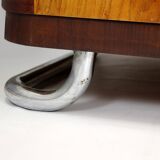 Vintage Bauhaus Chromed Tubular Steel Wardrobe by Hynek Gottwald, 1930s