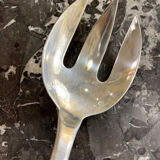 Serving fork, silver metal, Christofle, Cluny model