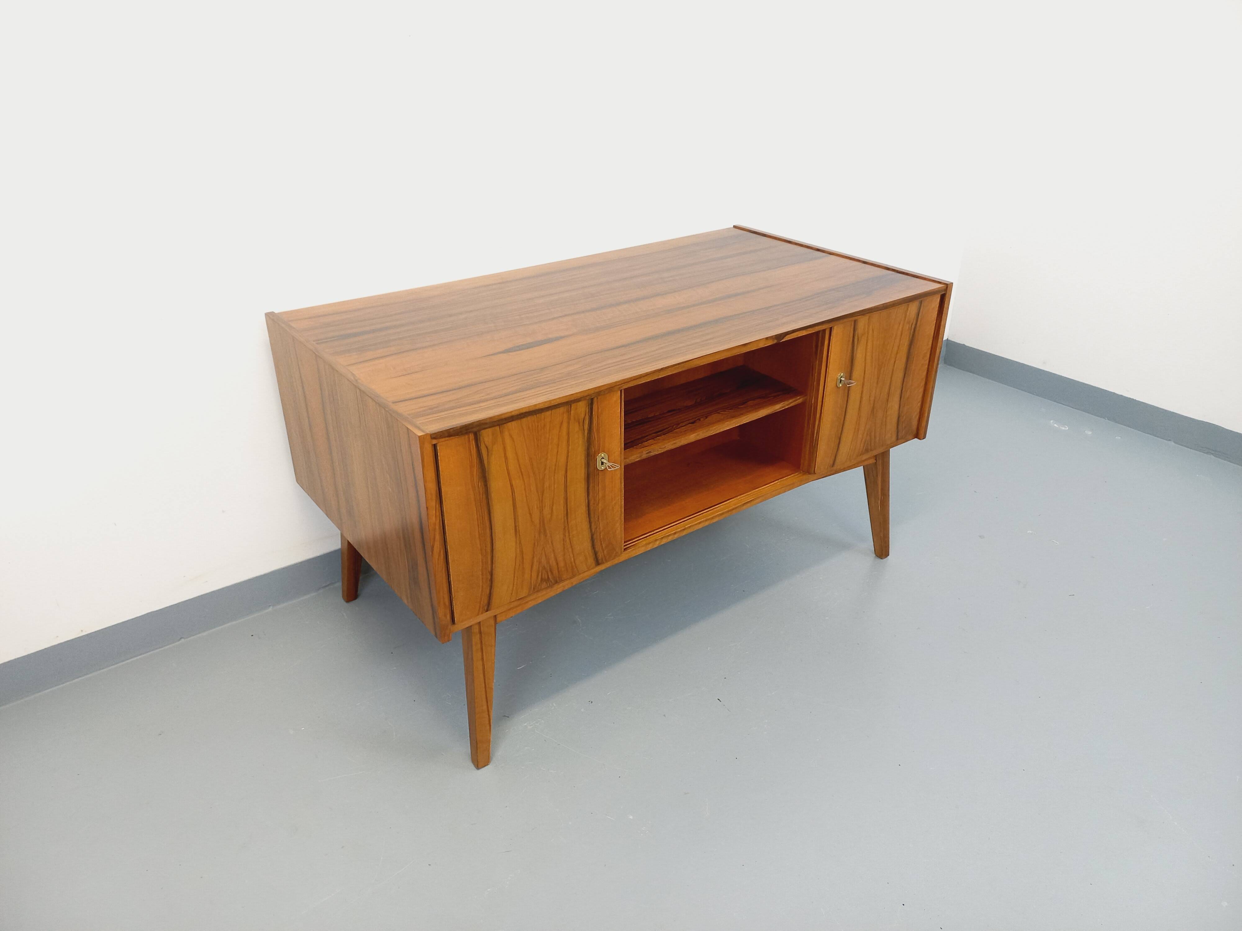 Double-sided executive desk in vintage Scandinavian style made of rosewood.
