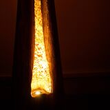 Handmade Mid-Century Modern Light ZENITH Solid Wood Sculptural Floor lamp