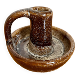 Vintage ceramic stoneware candle holder 1950