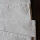 A set of 6 damask napkins Monograms MM