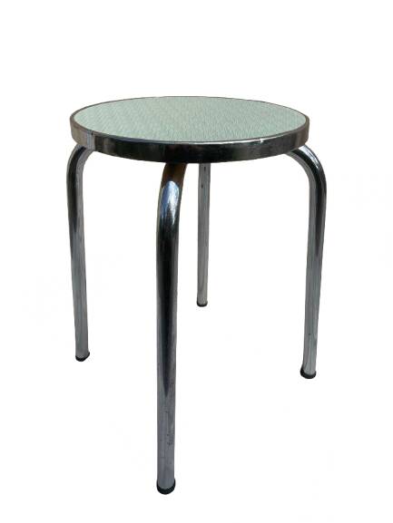 Formica and metal stool