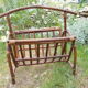 Vintage bamboo magazine rack