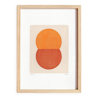 Abstract painting - illustration loki b75 - signed Eawy