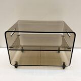 Roche Bobois smoked plexi coffee table