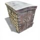 Small Anglo-Indian rolling chest in exotic wood from the 20th century.