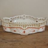 Planter, openwork basket in English ceramic