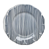 Plate fine blue stripe 25cm