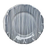 Plate fine blue stripe 25cm