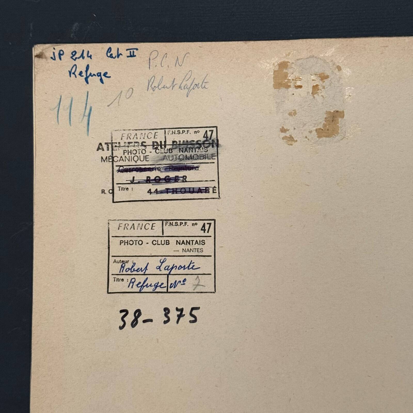 Black and white film photo by Robert Laporte entitled Refuge