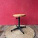 Tabouret industriel ajustable en métal & bois