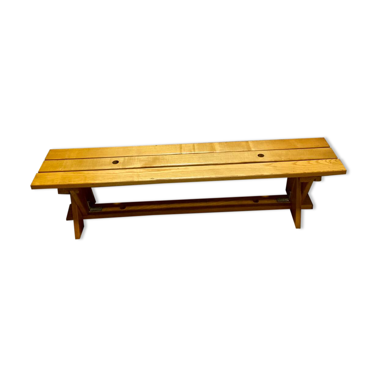 80's varnished bench