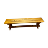 80's varnished bench