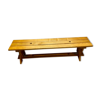 80's varnished bench