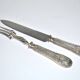 Rococo service cutlery in SILVER Minerve Armand Frenais 1900 Serving knife and fork