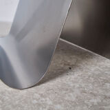 Magazine holder anonymous work 70' brushed steel