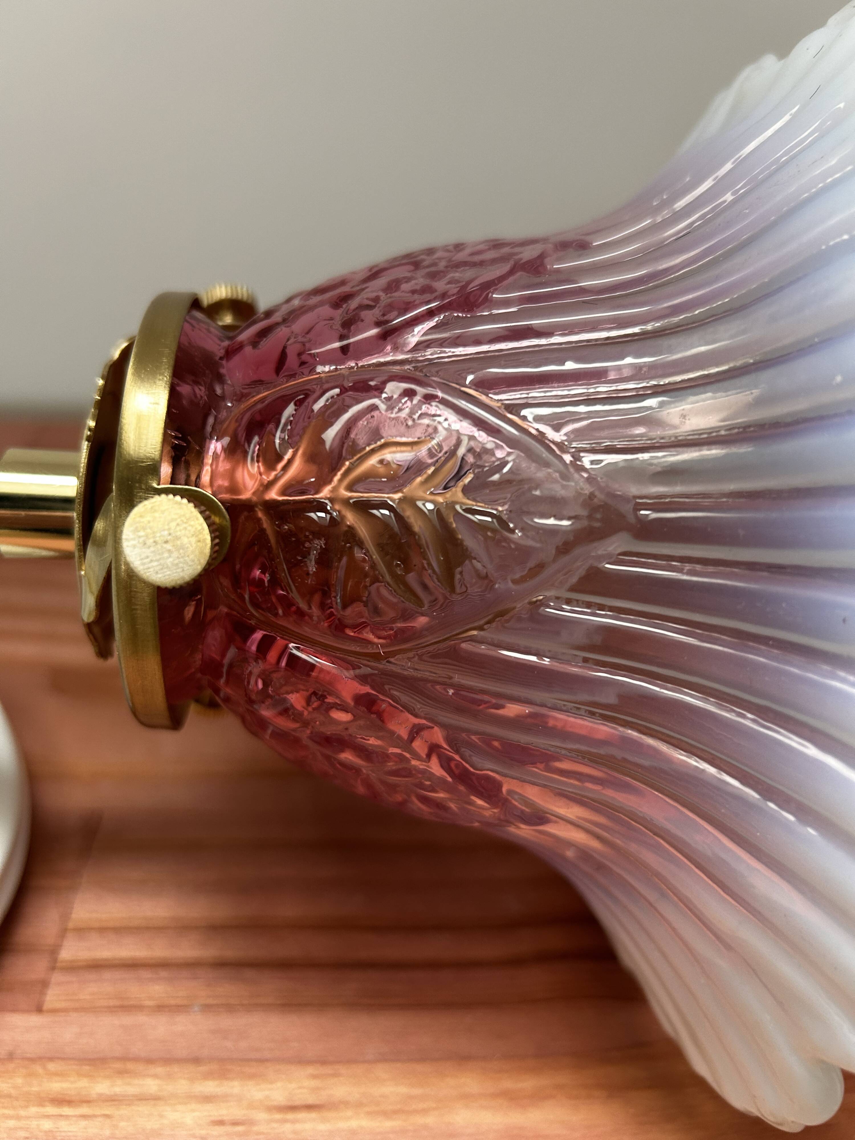 Pink Art Deco wall light