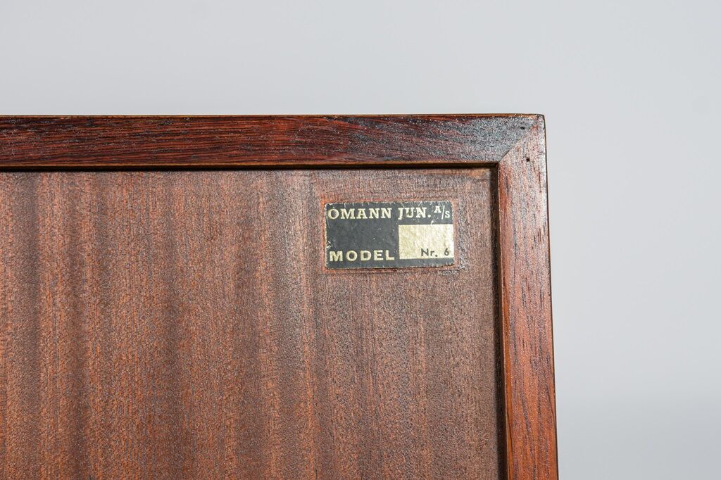 Mid-Century Model 6 Rosewood Bookcase by Omann Jun, Denmark, 1960s