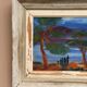 Original Danish Oil on Panel “Forest Motif” by Ivan Joern, Vintage 35×45cm