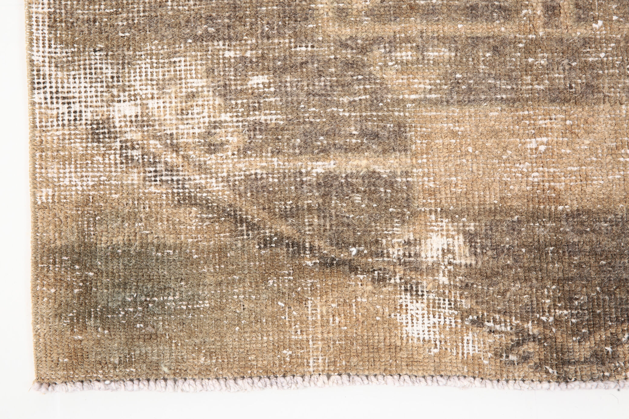 3x13 Vintage Turkish Runner Rug, 92x410Cm