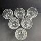 6 Baccarat Clermont 19th century cooked wine glasses
