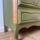 3-drawer chest of drawers redesigned in woody green and wood