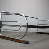 Three-seater tubular canapé Bauhaus by Slezák, Czechoslovakia, 1930s
