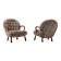 Rare pair of Clam chairs by Arnold Madsen for Madsen & Schubell, Denmark 1944