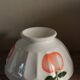 Large vintage apple ribbed footed bowl